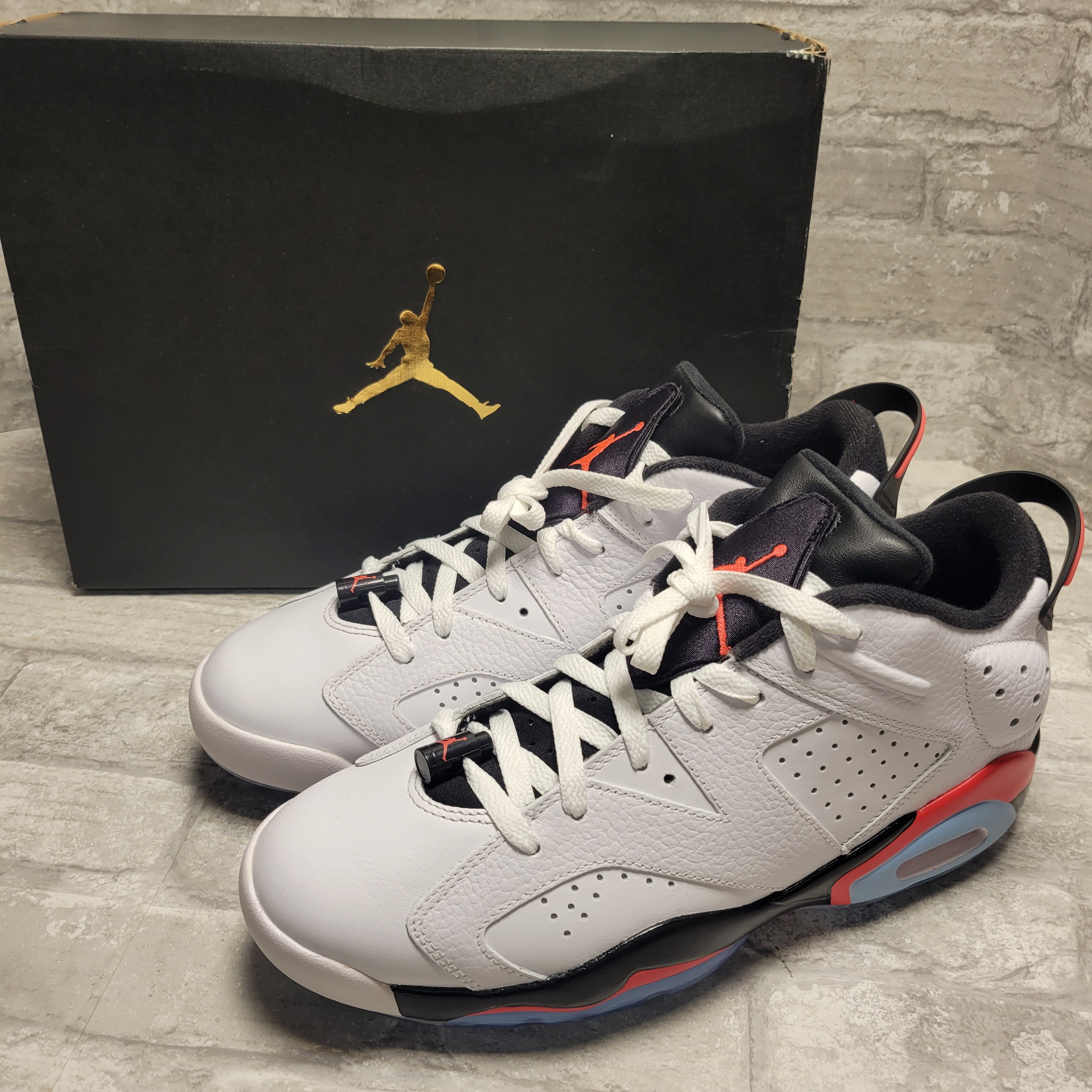 Nike Air Jordan 6 Low Golf White Infrared Black Golf Shoes DV1376-106 Men's 11 (8094750015726)
